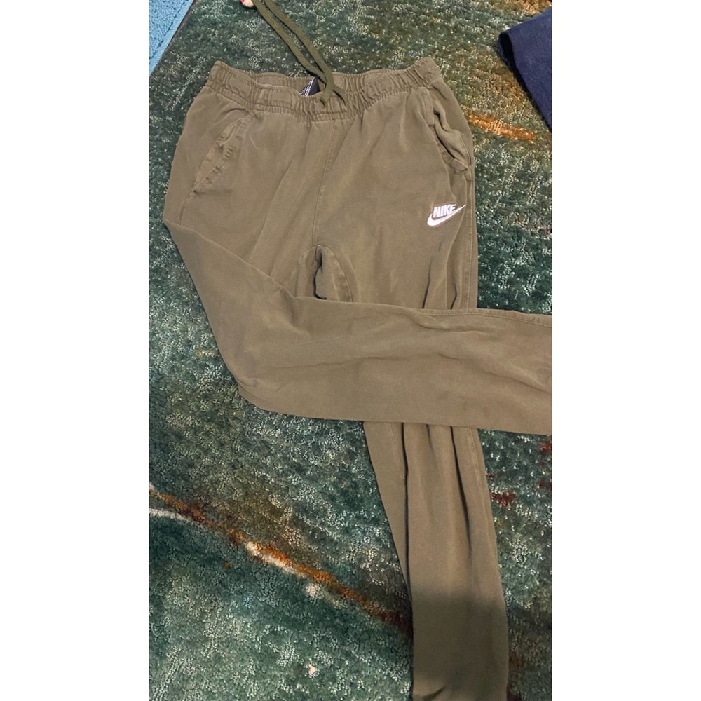 Army Green Men Nike Jogger Gym Workout Pants
